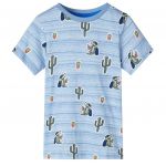 Tricou pentru copii, mix de albastru, 140