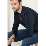 Bluza de trening din bumbac cu decolteu la baza gatului Diragol212