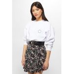 Bluza sport boxy fit cu decolteu la baza gatului