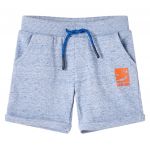 Pantaloni scurți pentru copii cu șnur, albastru melanj, 116