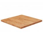 vidaXL Blat masă pătrat maro deschis 50x50x2,5cm lemn stejar tratat