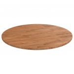 vidaXL Blat de masă rotund maro deschis Ø70x1,5 cm lemn stejar tratat
