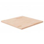vidaXL Blat de masă pătrat, 60x60x2,5 cm, lemn masiv stejar netratat