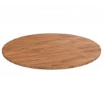 vidaXL Blat de masă rotund maro deschis Ø90x1,5 cm lemn stejar tratat