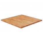 vidaXL Blat masă pătrat maro deschis 70x70x2,5 cm lemn stejar tratat