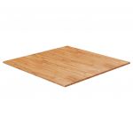 vidaXL Blat masă pătrat maro deschis 90x90x2,5cm lemn stejar tratat