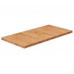 vidaXL Blat de baie, maro deschis, 80x40x2,5 cm, lemn masiv tratat