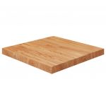 vidaXL Blat masă pătrat maro deschis 50x50x4 cm lemn stejar tratat