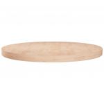 vidaXL Blat de masă rotund, Ø60x4 cm, lemn masiv stejar netratat