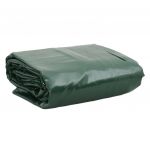 vidaXL Prelată, verde, 5x6 m, 650 g/m²