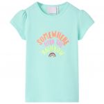 Tricou pentru copii, turcoaz deschis, 116