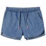 Pantaloni scurți pentru copii, albastru denim, 140