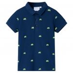 Tricou polo pentru copii, bleumarin, 104