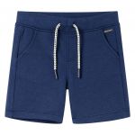 Pantaloni scurți pentru copii cu șnur, albastru închis, 140