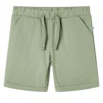 Pantaloni scurți pentru copii cu șnur, kaki deschis, 140