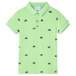 Tricou polo pentru copii, verde neon, 92