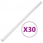 vidaXL Șine de cabluri, Ø30 mm, 30 m, PVC