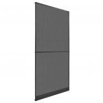 vidaXL Plasă insecte cu balamale pentru uși, antracit, 100 x 215 cm