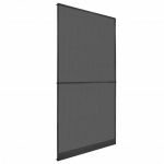 vidaXL Plasă insecte cu balamale pentru uși, antracit, 120 x 240 cm