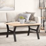 vidaXL Picioare Măsuță de cafea Y-Frame 80x70x43 cm Fontă