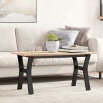 vidaXL Picioare Măsuță de cafea Y-Frame 80x40x43 cm Fontă