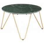 vidaXL Măsuță cafea verde 65x65x42 cm piatră naturală aspect marmură