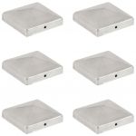 vidaXL Capace stâlpi gard piramidă 6 buc. metal galvanizat 101x101 mm