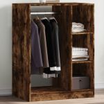 vidaXL Dulap, stejar fumuriu, 77x48x102 cm, lemn prelucrat