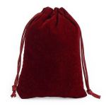 Geantă cadou catifea 50 buc burgundy M
