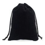 Geantă cadou catifea 50 buc negru XL