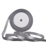 Panglică satinată 10 mm / 22 m argint