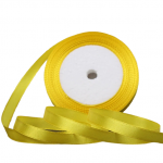 Panglică satinată 25 mm / 22 m galben