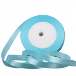 Panglică satinată 38 mm / 22 m albastru deschis
