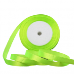 Panglică satinată 38 mm / 22 m verde neon