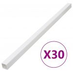 vidaXL Șine de cabluri, 100x40 mm, 30 m, PVC