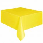Fata de greutate din plastic 137 x 183 cm galben