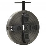 vidaXL Mandrină pentru lemn 4 fălci conexiune M33 negru 150x63 mm oțel