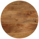 vidaXL Blat de masă rotund, Ø 50x2,5 cm, lemn masiv de mango brut