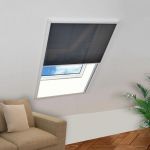 vidaXL Ecran insecte pentru ferestre, aluminiu, 80x100 cm