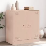 vidaXL Comodă Roz 67x39x73 cm oțel