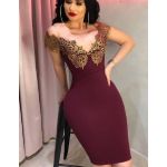 Rochie de teacă formală burgundy M