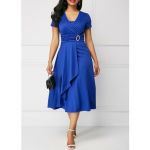 Rochie midi formala albastru S