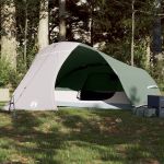 vidaXL Cort de camping cupolă pentru 4 persoane, verde, impermeabil