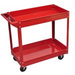 vidaXL Cărucior pentru scule de atelier, 100 kg, roșu