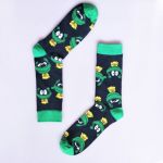 Șosete amuzante pentru bărbați verde