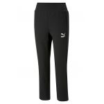 Pantaloni sport cu detaliu logo si talie inalta T7