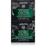Apivita Express Beauty Ginkgo Biloba masca pentru ochi împotriva ridurilor și a cearcănelor întunecate