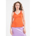 Bluza de satin fara maneci