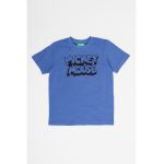 Tricou cu decolteu la baza gatului si imprimeu Mickey Mouse