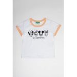 Tricou cu decolteu la baza gatului si tematica Disney
